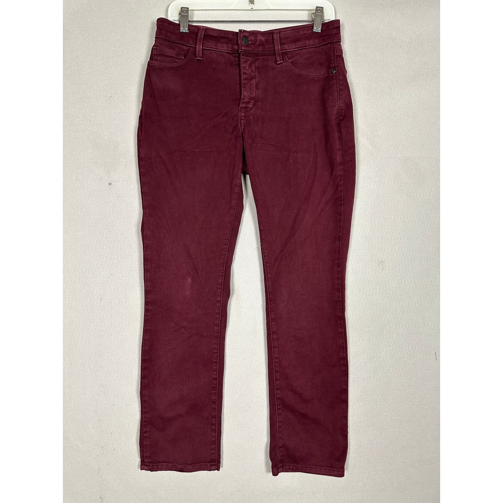 NYDJ Jeans Womens 6P Petite Skinny Legging Purple Stretch 5-Pocket Denim EUC